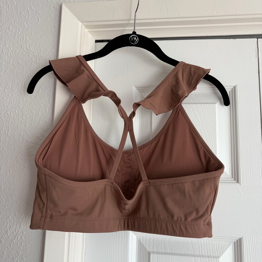 Like-new JoyLab Racerback Ruffle Sports Bra - Picture 2 of 5